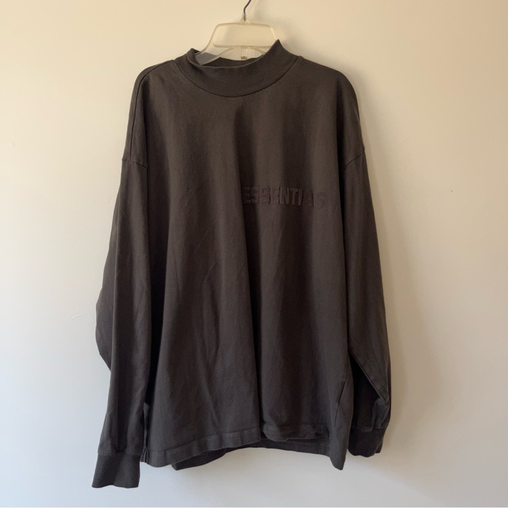 Men's Essentials Fear Of God Mock Neck Long Sleeve Shirt M